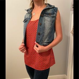 Wallflower Sleeveless Jean Vest Size - Small